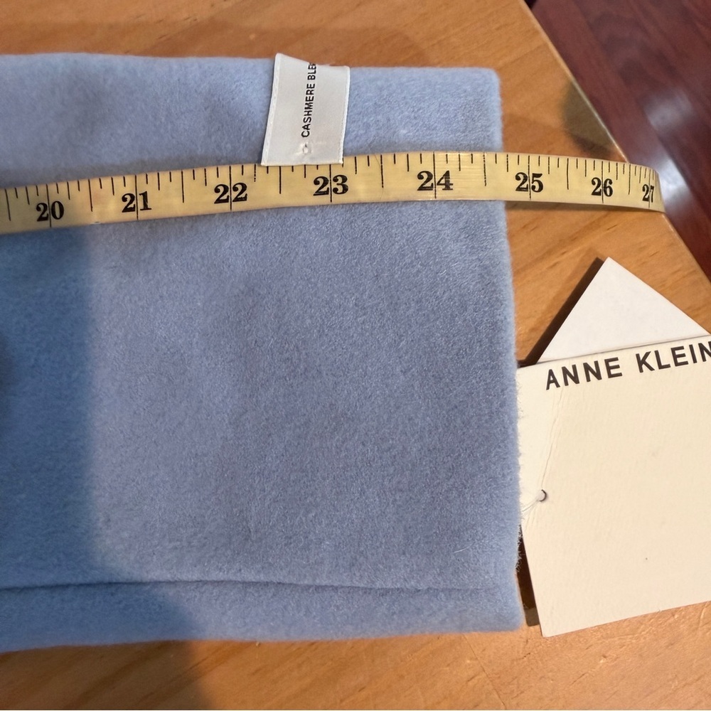 Anne Klein Single-Breasted Tailored Overcoat Womens Plus Sz 18 Pastel Blue Class - Picture 12 of 12